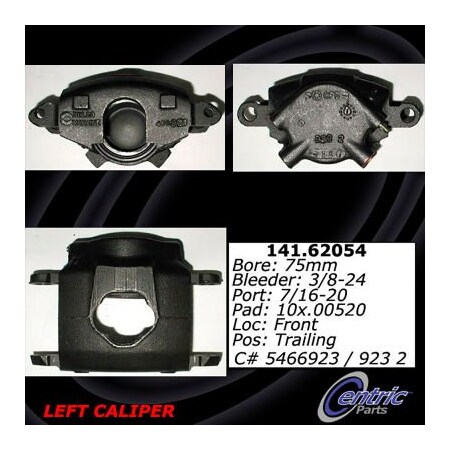 Centric Semi-Loaded Brake Caliper, Parts, 141.62054 141.62054